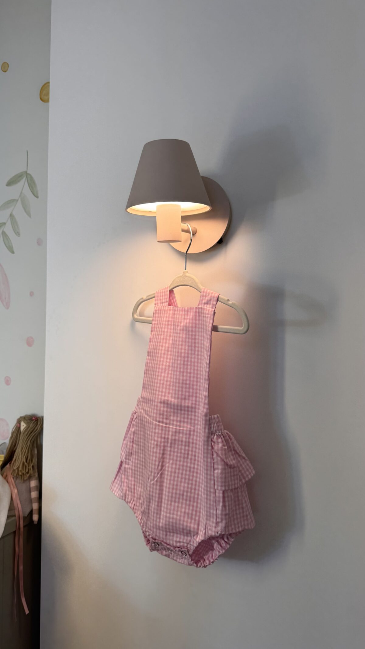 Romper Babado - Xadrez Rosa - Image 2