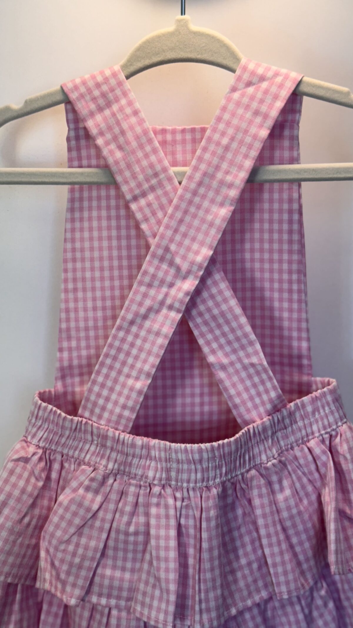 Romper Babado - Xadrez Rosa - Image 4
